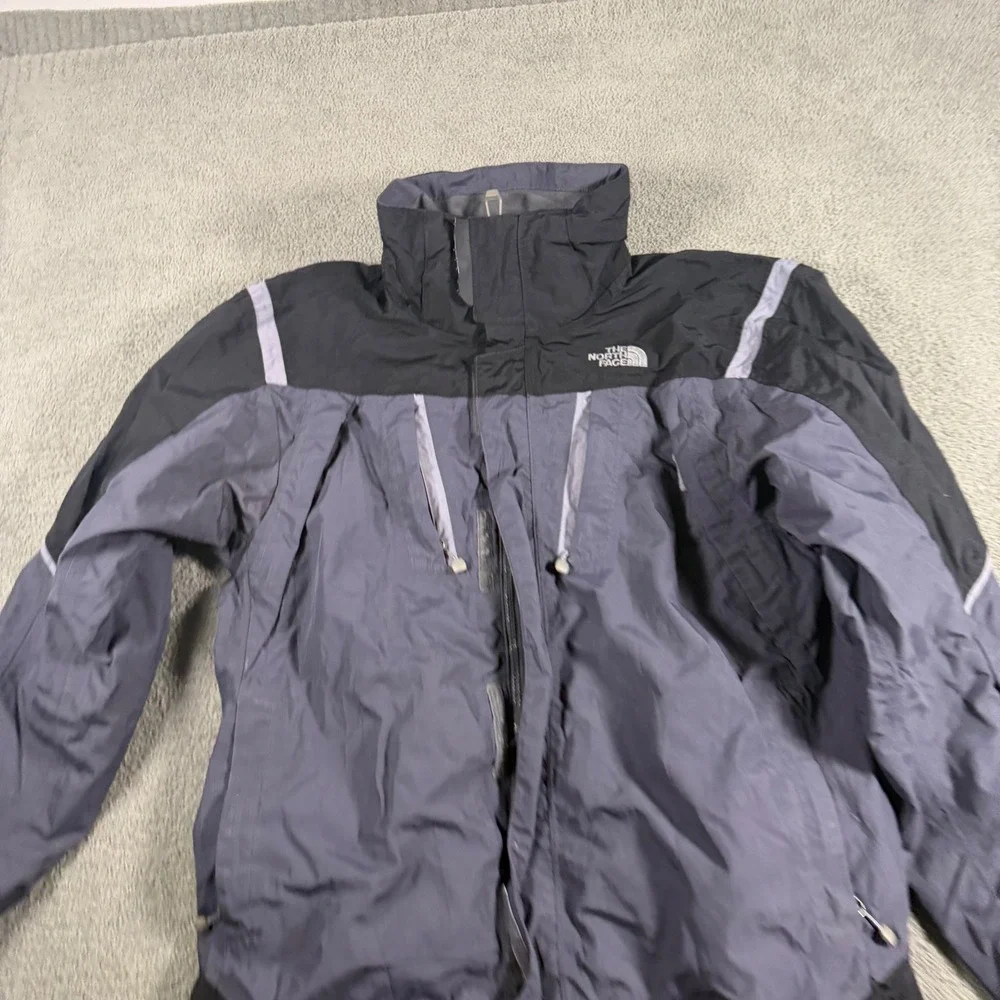 The North Face HyVent Mens Small Charcoal Black Waterproof Rain Jacket Gorpcore
